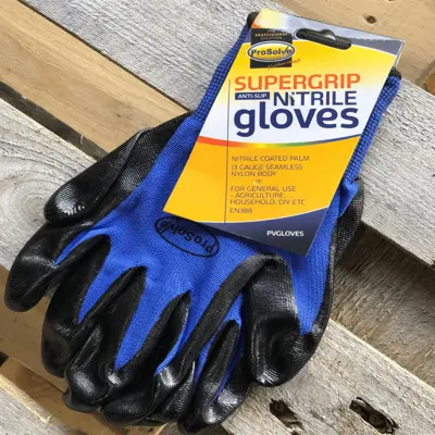 PROSOLVE SUPER-GRIP ANTI-SLIP NITRILE GLOVES