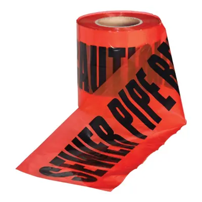 PROSOLVE UNDERGROUND WARNING TAPE (SEWER PIPE) 150MM X 365M - RED