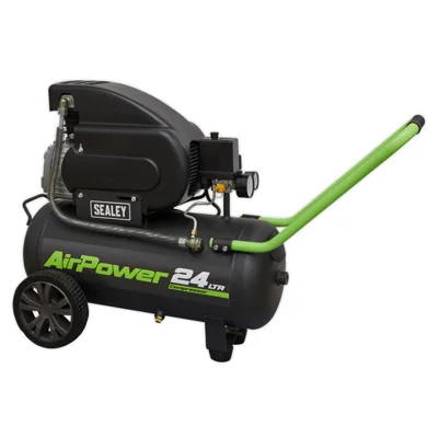 Sealey Air Power Direct Drive 24L Electric Air Compressor - 2hp Green