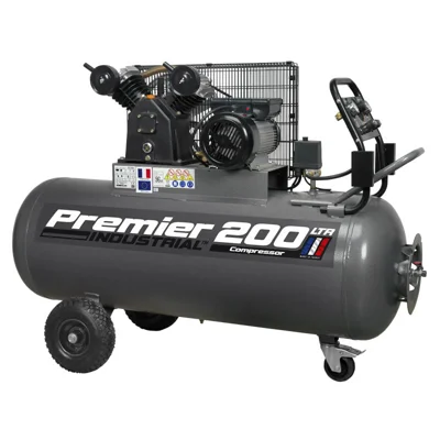 Sealey Premier Belt Drive 200L Air Compressor - 230V/16A