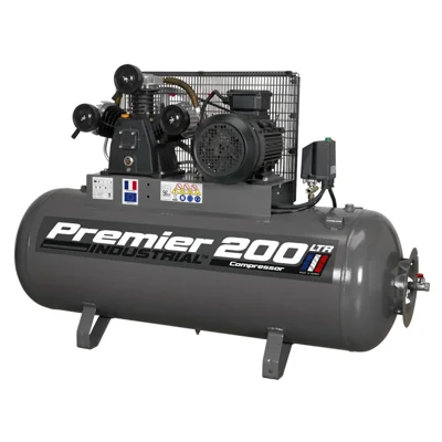 Sealey Premier Belt Drive 200L Air Compressor - 415V/32A