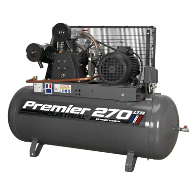 Sealey Premier Belt Drive 2 Stage Air Compressor - 270L 415V/32A