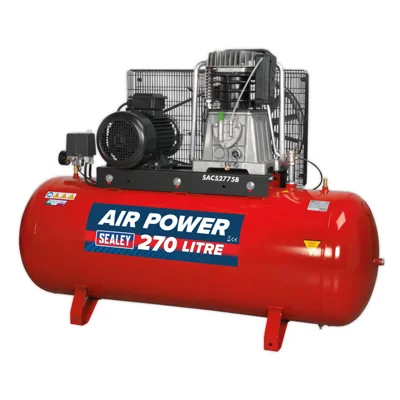 Sealey Air Power Belt Drive 2 Stage Air Compressor - 270L 415V/32A