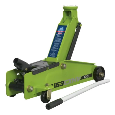 Sealey Premier Long Reach Trolley Jack 3 Tonne - Green