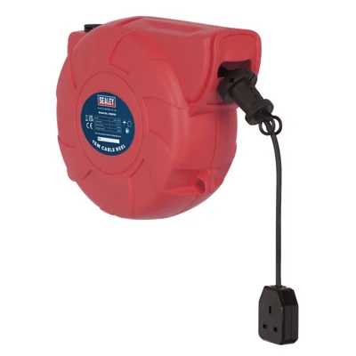 Sealey 15m Retractable Cable Reel - 1 x 230V