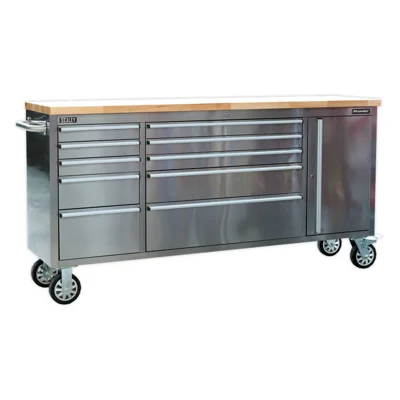 Sealey Premier Stainless Steel Tool Cabinet - 10 Drawer