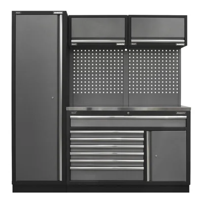 Sealey Superline Pro 1.96m Stainless Steel Worktop Modular Storage System