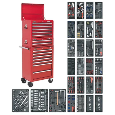 Sealey Red14 Drawer Tool Chest Combination On Wheels