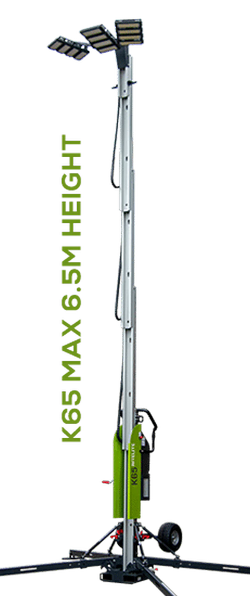 Ritelite K65 Quad Pod MK5 6.5m Mobile Lighting Tower