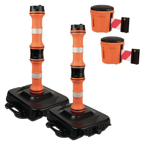 Seton EasyExtend Retractable Barrier Head, Post & Base Kit